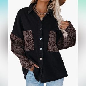 Cheetah Jean Jacket
